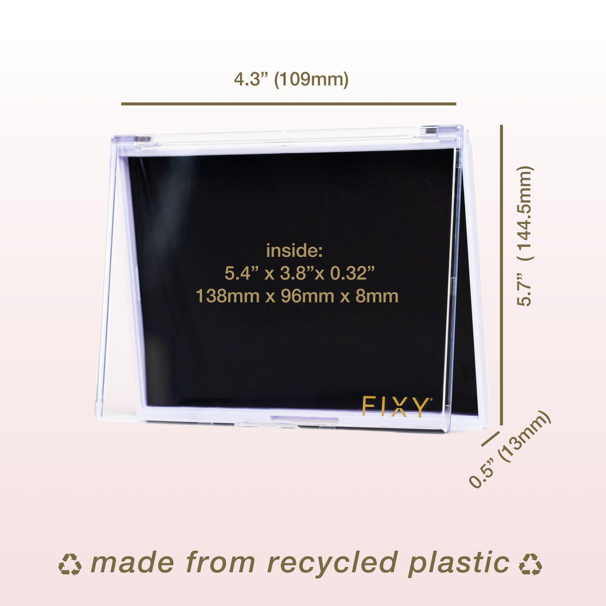 FIXY Medium Empty Magnetic Makeup Palette (4.3" x 5.7").