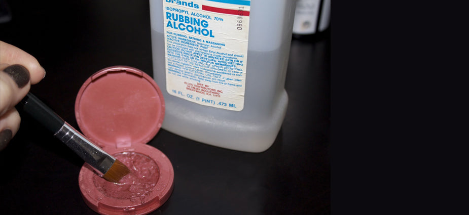 Fix makeup with alcohol