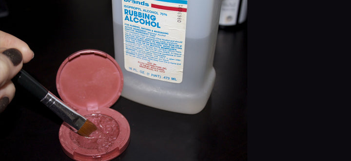 Fix makeup with alcohol