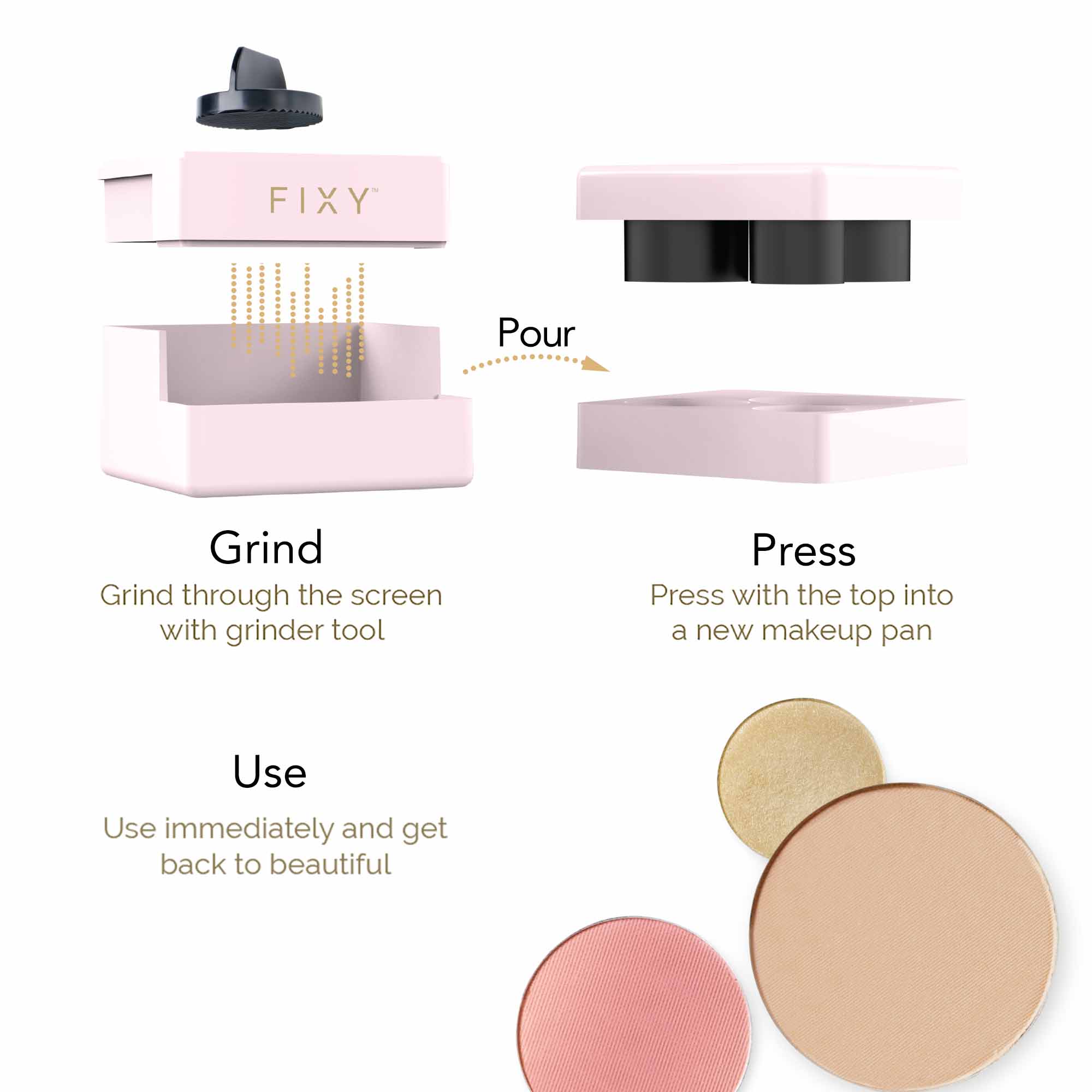 FIXY Makeup Repressing Kit (for Round Pans) SALE.