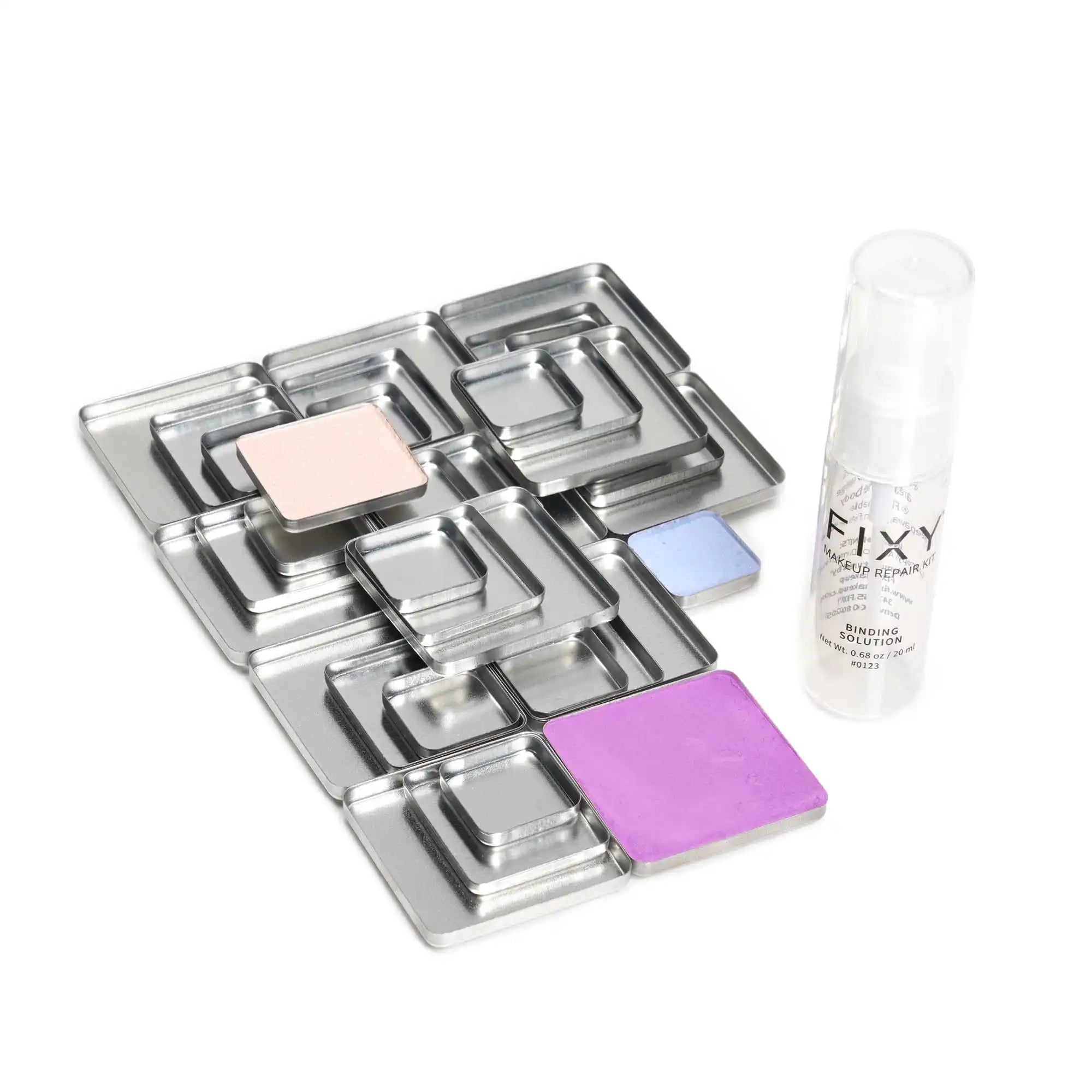 FIXY Square Refill Kit with empty pan tins and FIXY binder