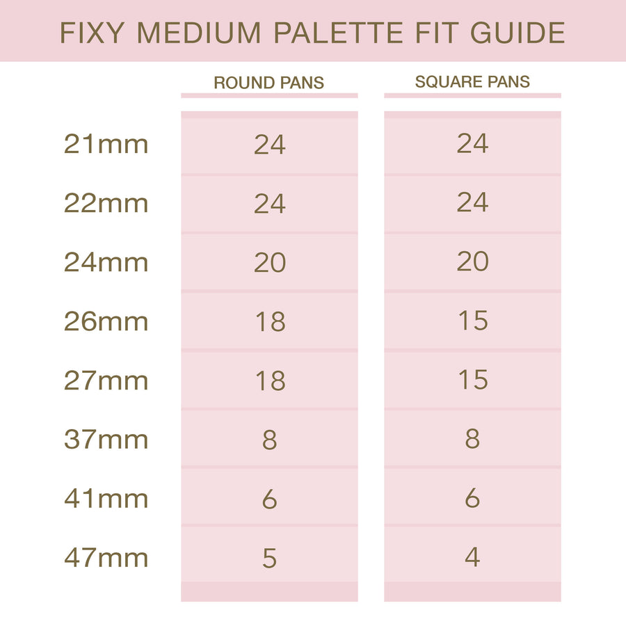 FIXY Medium Empty Magnetic Makeup Palette (4.3" x 5.7")